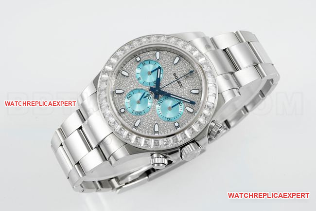 watch DaytonaPPM factory Rolex diamond disc Moissanite diamond bezelfront live photo
