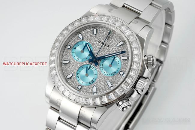 watch DaytonaPPM factory Rolex diamond disc Moissanite diamond bezelfront live photo