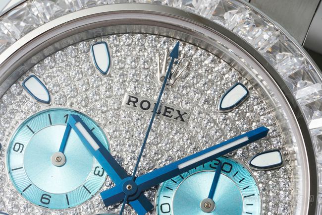 watch DaytonaPPM factory Rolex diamond disc Moissanite diamond bezelfront live photo