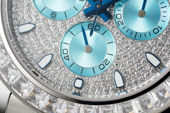 watch DaytonaPPM factory Rolex diamond disc Moissanite diamond bezelfront live photo