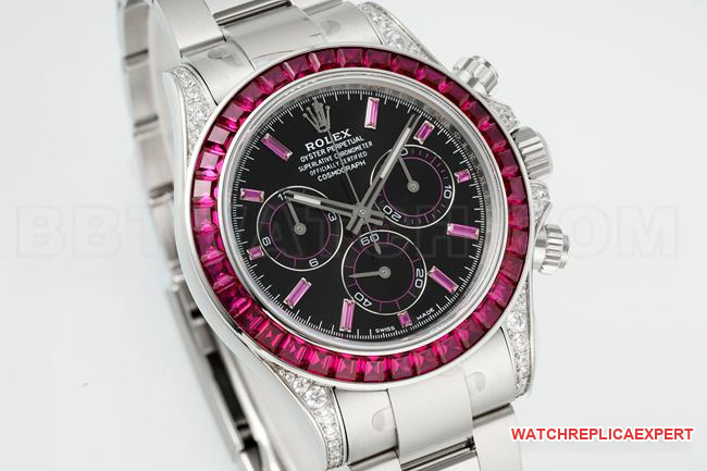collectible watch daytonappm factory rolexblack dial moissanite diamond bezelfront live photo