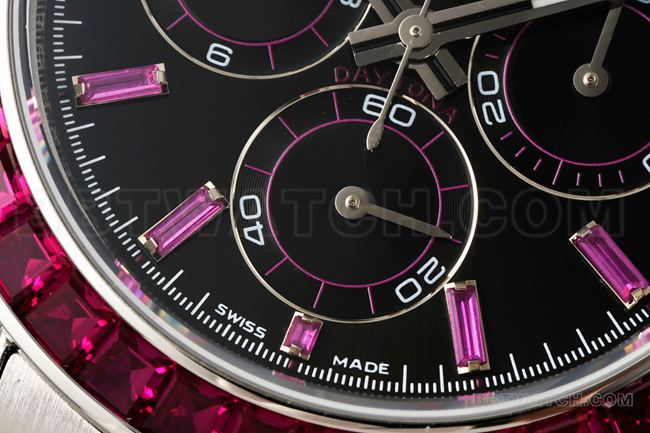 collectible watch daytonappm factory rolexblack dial moissanite diamond bezelfront live photo
