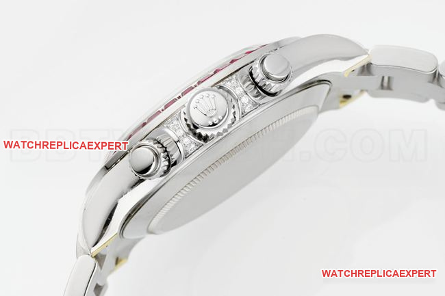 collectible watch DaytonaPPM factory Rolexblack dial moissanite diamond bezelside live photo