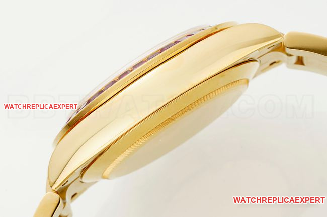 top-tier watch RolexPPM factory Daytona diamond bezel gold braceletside live photo