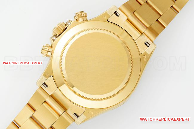 top-tier watch RolexPPM factory Daytona diamond bezel gold braceletcaseback live photo