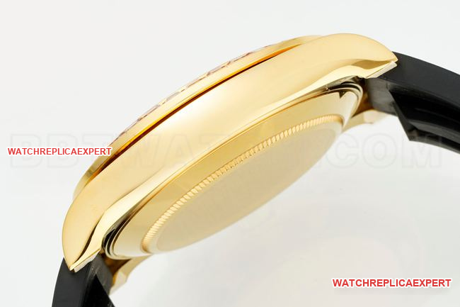 collectible watch RolexPPM factory Daytonablack dialdiamond bezel rubber braceletside live photo