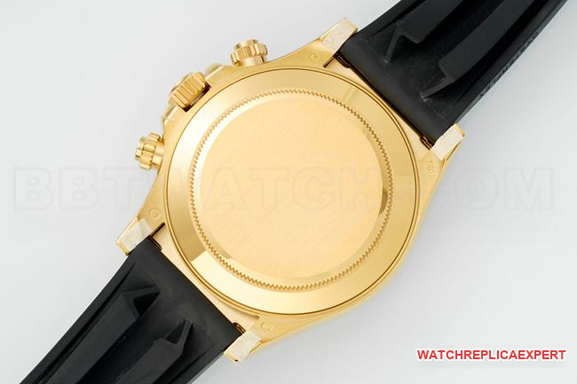 collectible watch RolexPPM factory Daytonablack dialdiamond bezel rubber braceletcaseback live photo