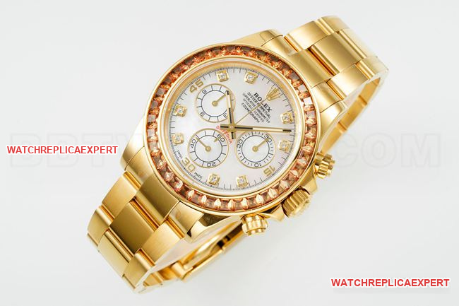 1:1replica watch RolexPPM factory Daytona mother-of-pearl moissanite diamond bezelfront live photo
