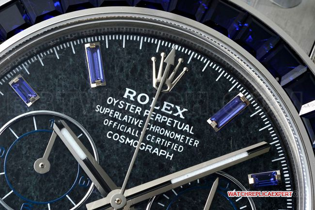 watch RolexPPM factory Daytonablue dial Moissanite diamond bezelfront live photo