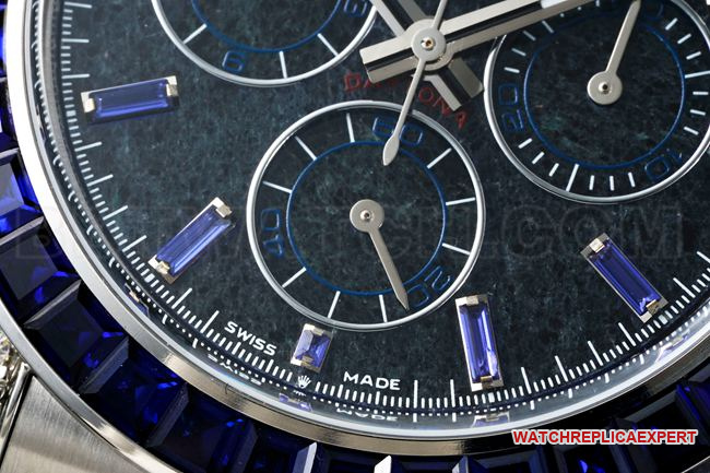 watch RolexPPM factory Daytonablue dial Moissanite diamond bezelfront live photo