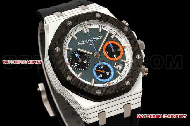 top-tier watch Diw factory Royal Oak Audemars Piguet gray plate chronograph mechanical front live photo