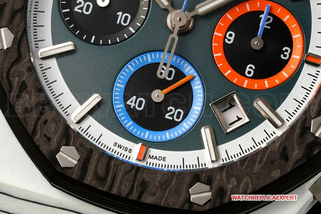 top-tier watch Diw factory Royal Oak Audemars Piguet gray plate chronograph mechanical front live photo