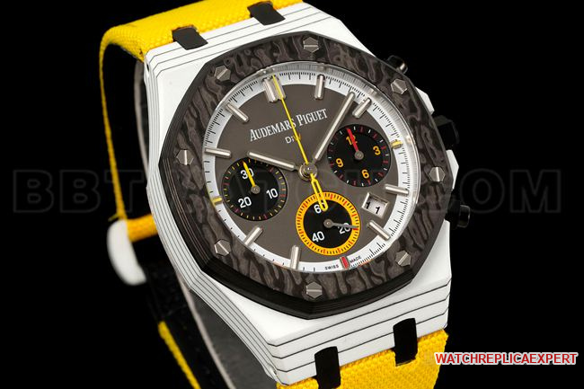 collectible watch Diw factory Royal OakAudemars Piguet brown dial chronograph mechanical front live photo