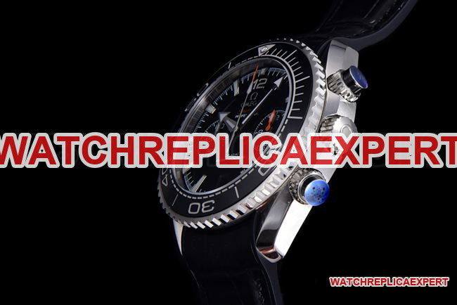 collectible watch N1 factory SeamasterOmega 600m black dial leather braceletside live photo