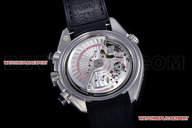collectible watch N1 factory SeamasterOmega 600m black dial leather bracelet caseback live photo