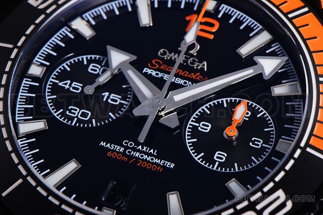 top-tier watch SeamasterN1 factory Omega600m black dial rubber braceletfront live photo