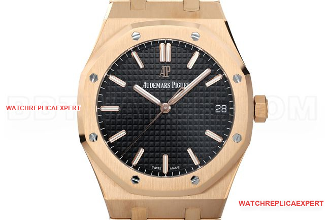 top-tier watch ZF FactoryRoyal OakAudemars Piguetblack dial15500front live photo