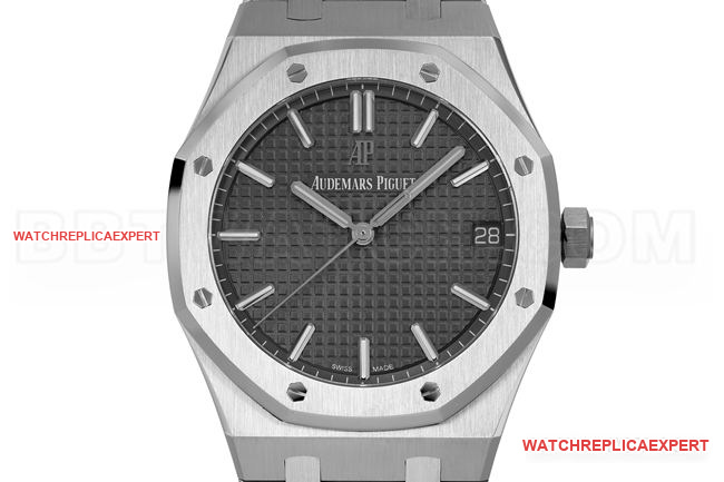 watch ZF FactoryRoyal OakAudemars Piguet gray plate 15500front live photo