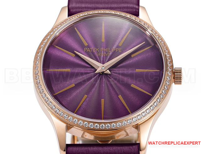 1:1replica watch GS factory classic Patek Philippe purple plate 4997front live photo