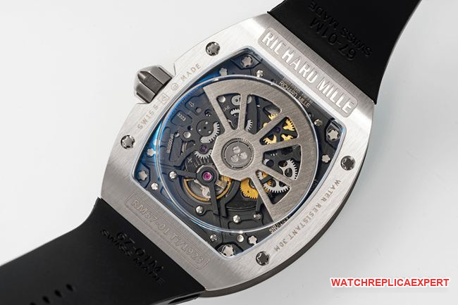 top-tier watch Richard Mille hollow dialRM67-01caseback live photo