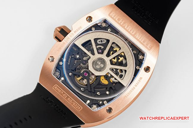 collectible watch Richard Mille hollow dialRM67-01caseback live photo