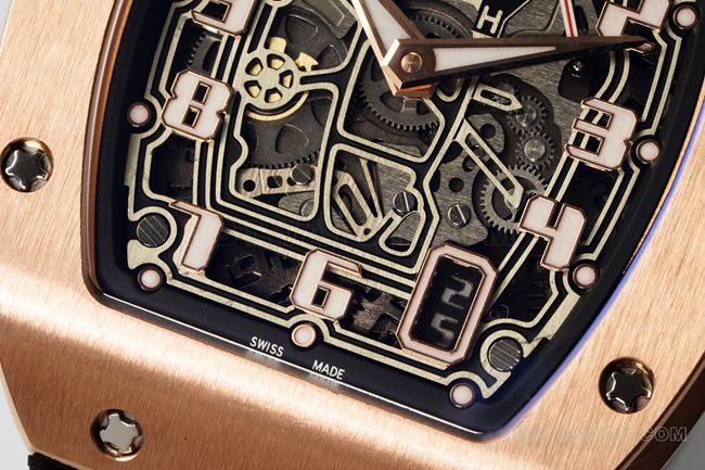 collectible watch Richard Mille skeleton dialRM67-01front live photo
