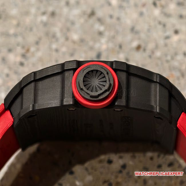 1:1replica watch Richard Mille hollow dialRM35-01side live photo