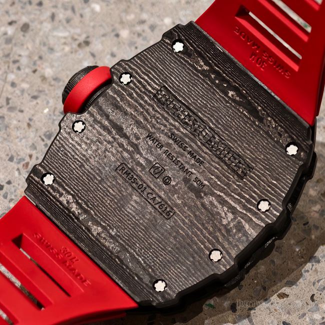 1:1replica watch Richard Mille hollow dialRM35-01caseback live photo