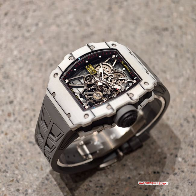 watch Richard Mille hollow dialRM35-01 front live photo