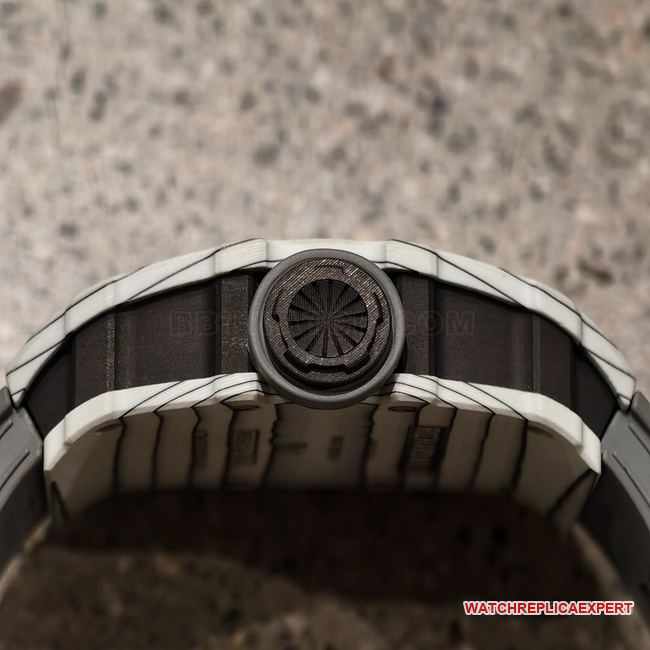 watch Richard Mille hollow dialRM35-01side live photo