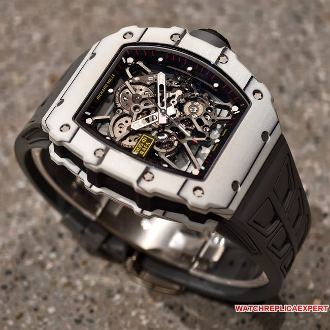 Super clone watch Richard Mille hollow dialRM35-01 front live photo