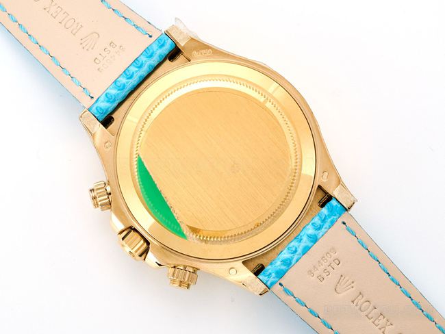 watch Rolex Daytona blue mother-of-pearl dial 116519 caseback live photo