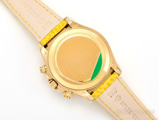 collectible watch Rolex Daytona yellow mother-of-pearl disc diamond bezel116519caseback live photo