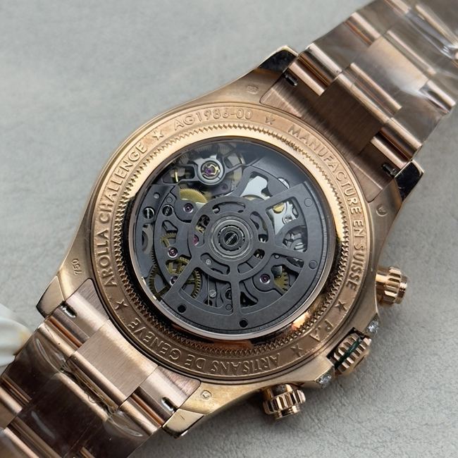 collectible watch RolexPPM factory Daytona hollow plate emerald diamond bezelcaseback live photo