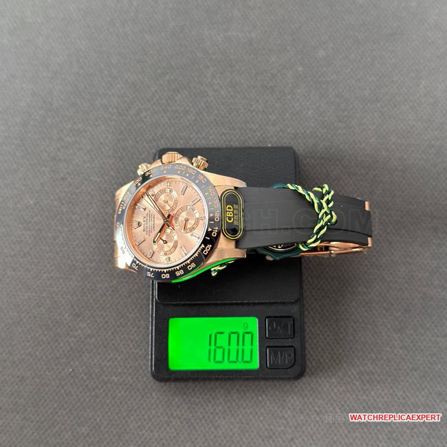 watch CBD factory DaytonaRolexrose gold shell powder disc 4130 weight live photos