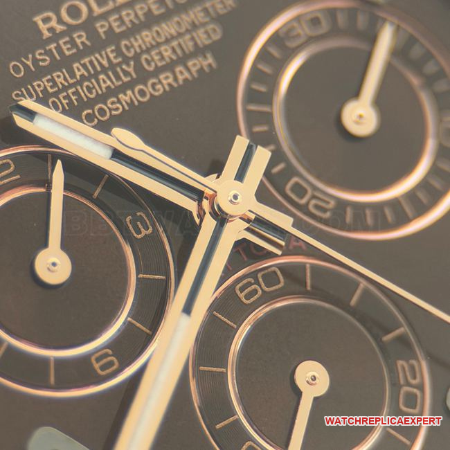 collectible watch CBD factory DaytonaRolexrose gold shell chocolate disc 4130front live photo
