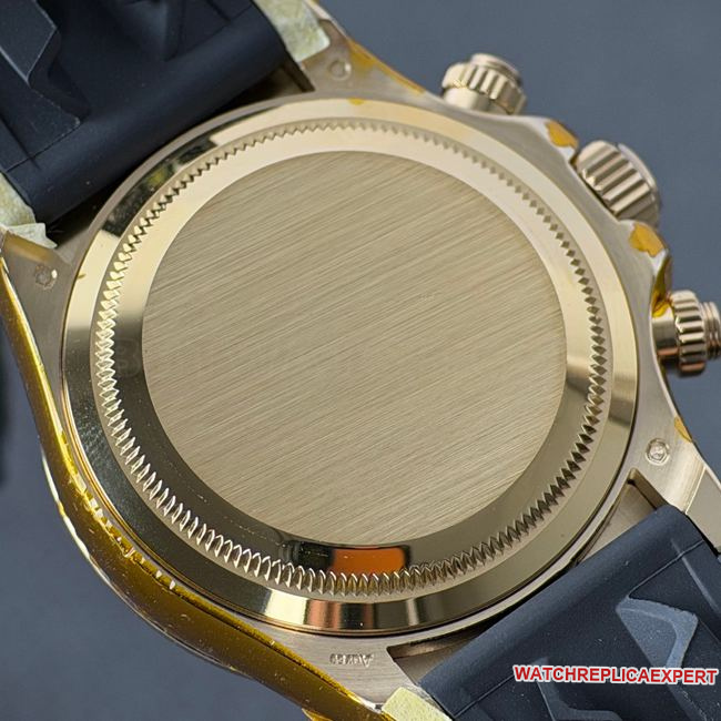 collectible watch DaytonaCBD factory Rolex gold case champagne color dial 4130caseback live photo