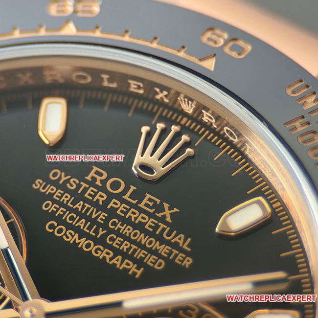 1:1replica watch DaytonaCBD factory Rolexrose gold case black dial4130front live photo