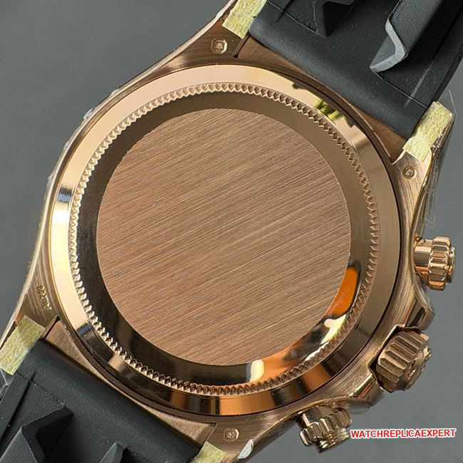 1:1replica watch DaytonaCBD factory Rolexrose gold case black dial4130caseback live photo