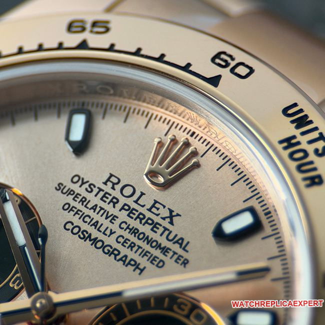 top-tier watch RolexCBD factory Daytonarose gold shell champagne color plate 4130front live photo