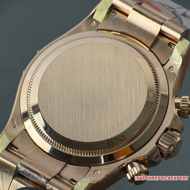 collectible watch RolexCBD factory Daytonarose gold case black dial4130caseback live photo
