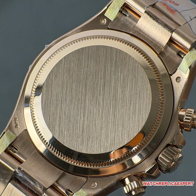 1:1replica watch RolexCBD factory Daytonarose gold case rose gold plate 4130caseback live photo