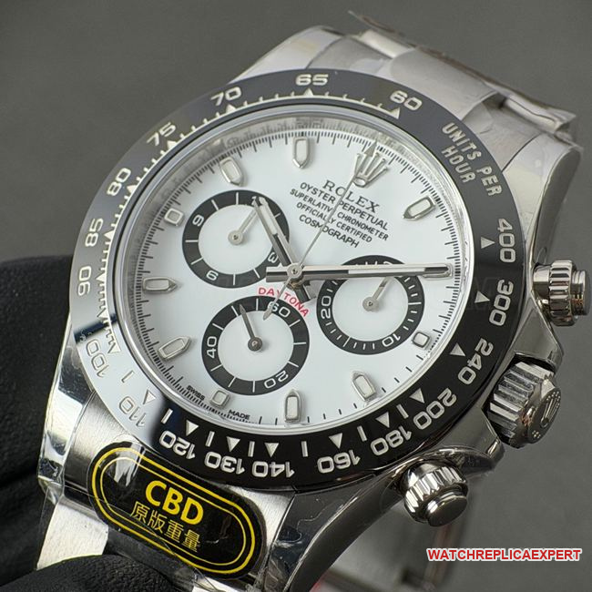 watch RolexCBD factory Daytonawhite dialsteel bracelet4130front live photo