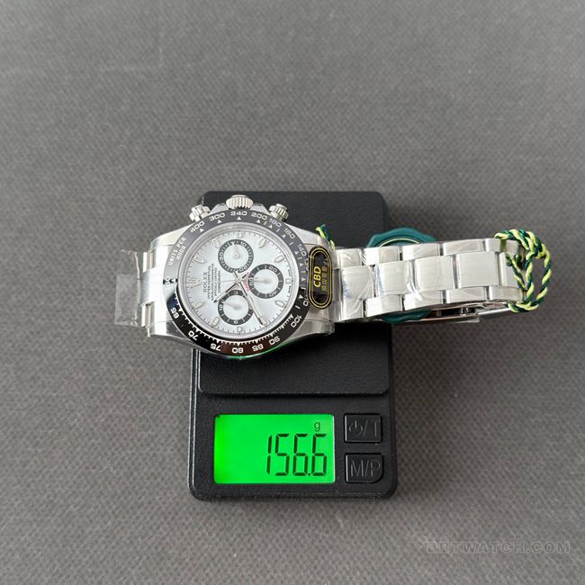 watch RolexCBD factory Daytonawhite dialsteel bracelet4130 weight live photos