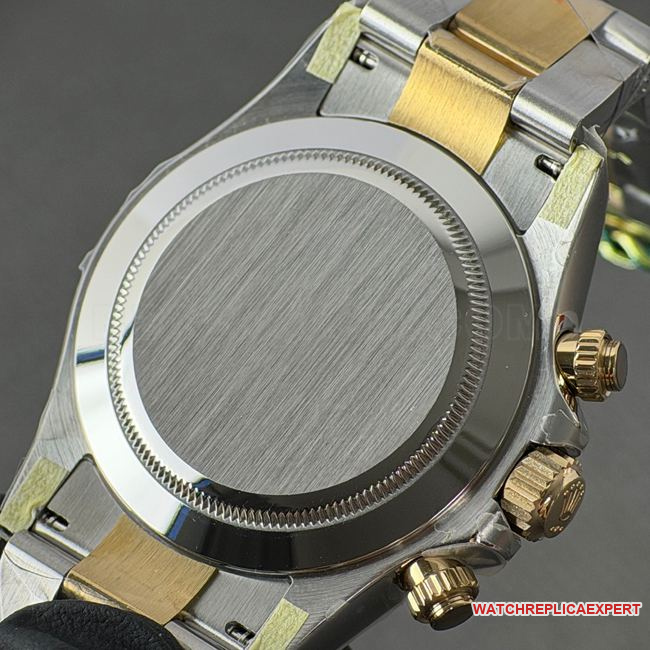 CBD Factory Daytona collectible watch Rolexwhite dial gold steel bracelet4130caseback live photo