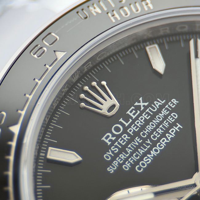 CBD Factory Daytona1:1replica watch Rolexwhite gold Le Mans black dial4132front live photo