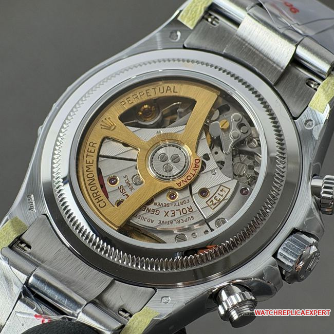CBD Factory Daytona1:1replica watch Rolexwhite gold Le Mans black dial4132caseback live photo