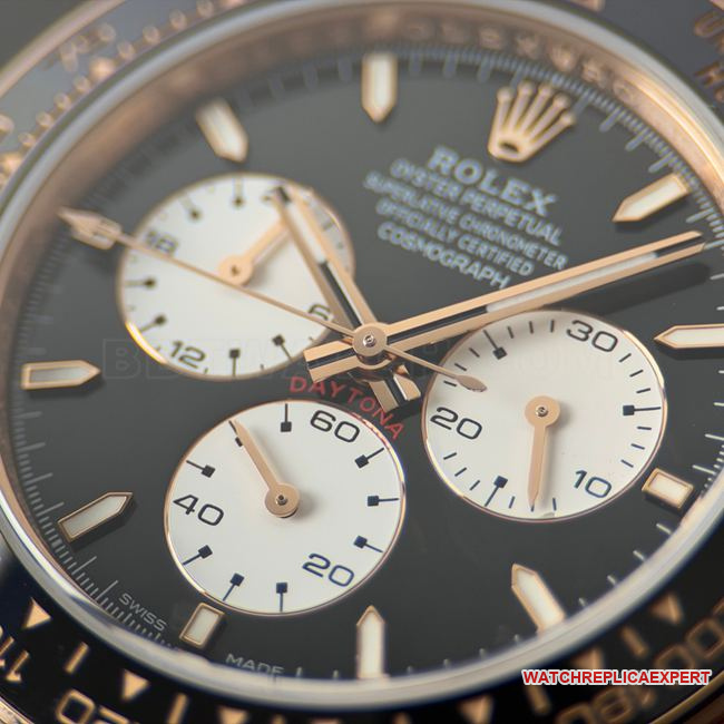 CBD Factory Daytona optimal watch Rolexrose gold Le Mans black dial4132front live photo