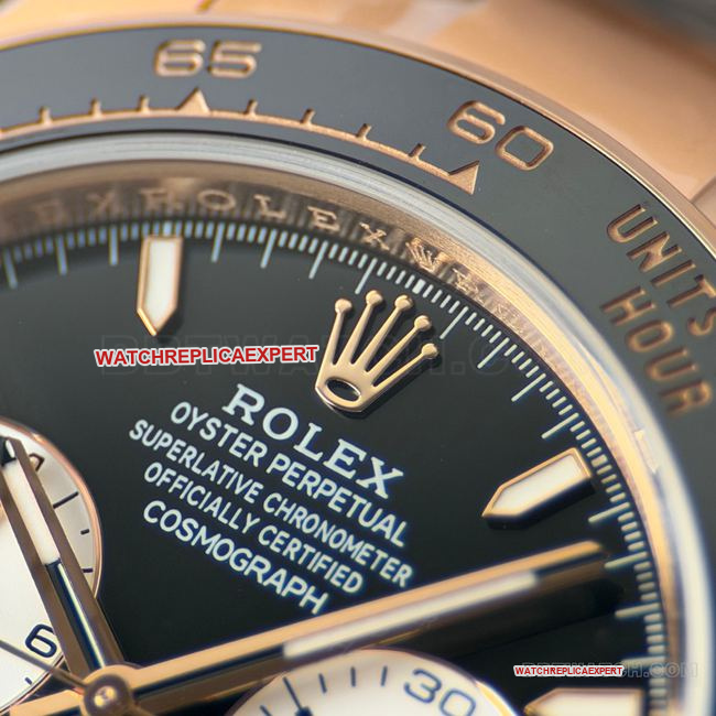 CBD Factory Daytona optimal watch Rolexrose gold Le Mans black dial4132front live photo