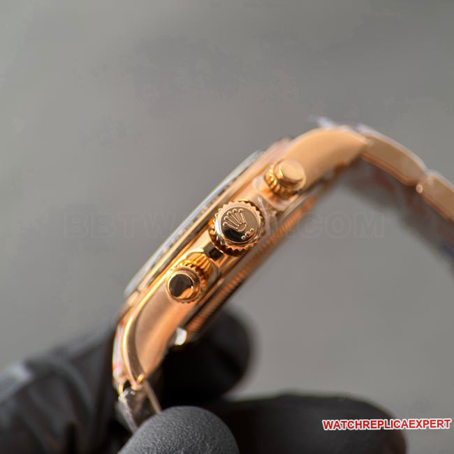 CBD Factory Daytona optimal watch Rolexrose gold Le Mans black dial4132side live photo